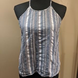 Anthropologie | Paper Crane Denim Strip Tank Top M